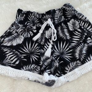 High wasted beach shorts